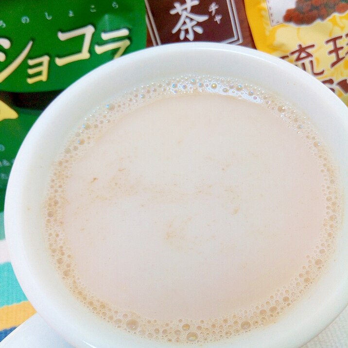 ホッと☆生姜＆抹茶ミルクプーアール茶♪